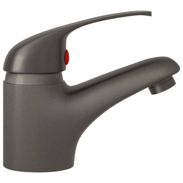 vidaXL Basin Mixer Tap Grey 13x10 cm