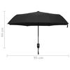 vidaXL Automatic Folding Umbrella Black 95 cm