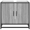 vidaXL Bathroom Sink Cabinet Grey Sonoma 65x33x60 cm Engineered Wood