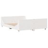 vidaXL Bed Frame without Mattress White 140x200 cm Solid Wood Pine
