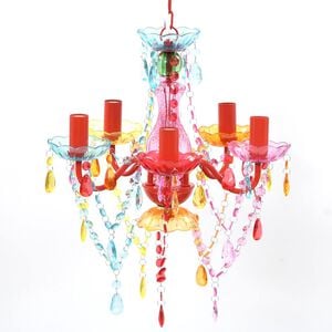 vidaXL Crystal Light 5 Bulbs Multicolour
