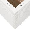 vidaXL Garden Planter White 50x50x72 cm Solid Wood Pine