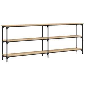 vidaXL Console Table Sonoma Oak 200x29x75 cm Engineered Wood