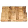 vidaXL Table Top Live Edge 120x60x3.8 cm Solid Wood Rough Mango