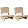 vidaXL Garden Chairs 2 pcs 60x64x70.5 cm Solid Wood Pine