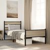 vidaXL Bed Frame without Mattress Sonoma Oak 107x203 cm Engineered Wood