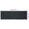 vidaXL Area Rugs Rectangular Dark Grey 80 x 300 cm Jute