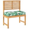 vidaXL Pallet Cushion for suitable for Seat Floral 2 pcs Leaf pattern