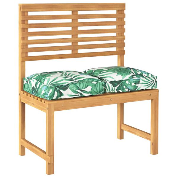 vidaXL Pallet Cushion for suitable for Seat Floral 2 pcs Leaf pattern