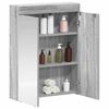 vidaXL Bathroom Mirror Cabinet TULUM Grey Sonoma 60 x 16.5 x 78 cm