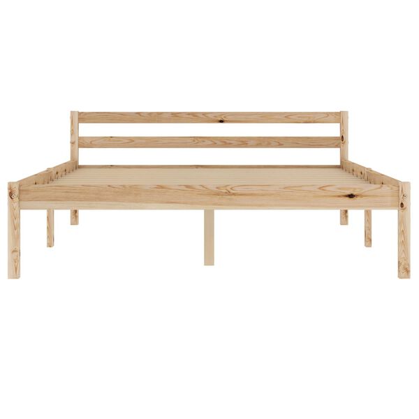 vidaXL Bed Frame without Mattress Solid Pine Wood 120x200 cm