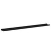 vidaXL Wall Shelves 4 pcs Black 115x9x3 cm
