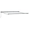 vidaXL Awning Frame Light Grey 400 x 300 cm Polyester with PU coating