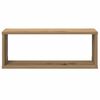 vidaXL Wall Cube Shelves 2 pcs Artisan Oak 60x15x23 cm Engineered Wood