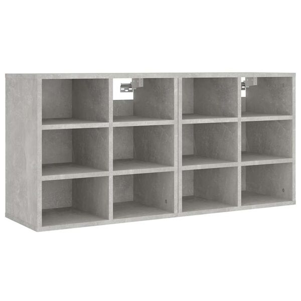 vidaXL Shoe Cabinets 2 pcs Concrete Grey 52.5x30x50 cm