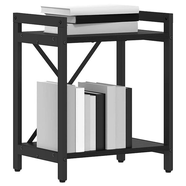 vidaXL Bookshelf Black Oak 40 x 30 x 50 cm Engineered Wood