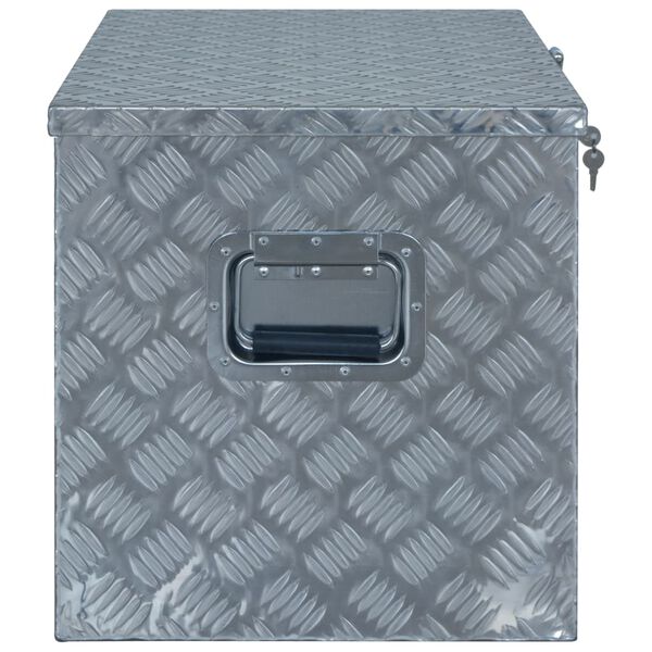 vidaXL Aluminium Box 610x430x455 mm Silver