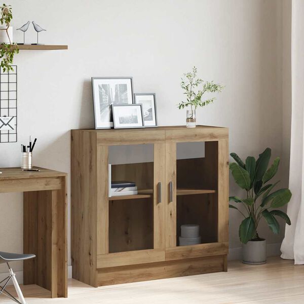 vidaXL Book Cabinet Artisan Oak 82.5x30.5x80 cm Engineered Wood