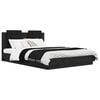 vidaXL Bed Frame with Headboard Black Oak 150 x 200 cm Engineered Wood