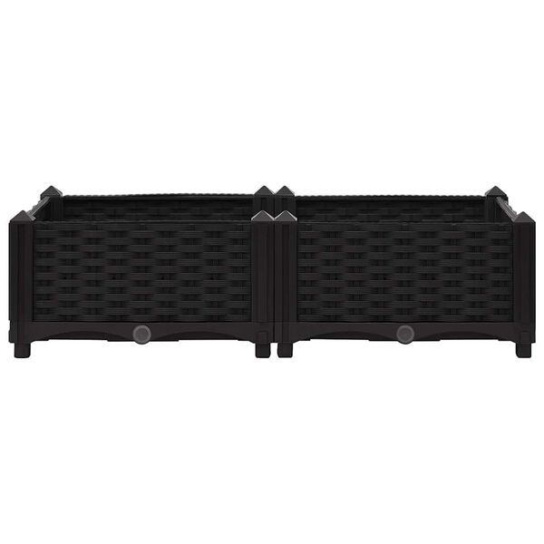 vidaXL Raised Bed 80x40x23 cm Polypropylene