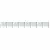 vidaXL Fence Panel with Posts Iron 1385x120 cm Green