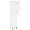 vidaXL Highboard White 34.5x34x180 cm Engineered Wood