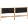 vidaXL Headboard Other Brown and black 200 cm Solid pine wood