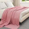 vidaXL Throw Blankets 24 pcs Pink 270 x 240 cm Fleece