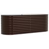 vidaXL Garden Raised Bed Brown 240 x 80 x 81 cm Steel
