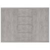 vidaXL Sideboard Concrete Grey 88x30x65 cm Engineered Wood
