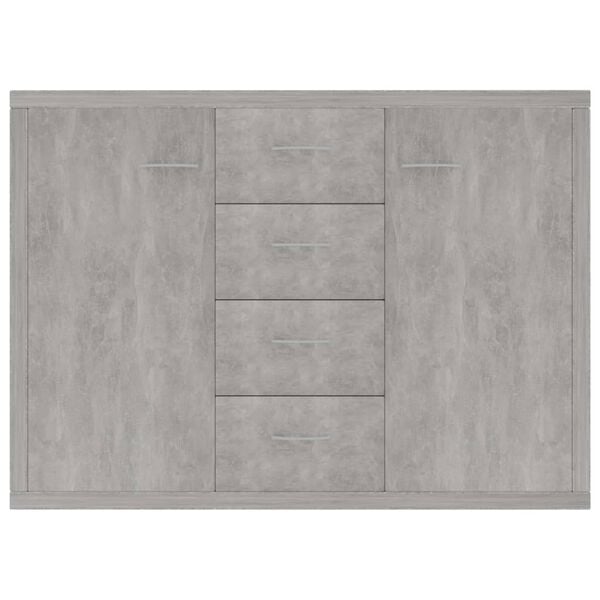 vidaXL Sideboard Concrete Grey 88x30x65 cm Engineered Wood