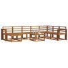vidaXL Outdoor Sofa Set 9 pcs Natural Solid Acacia Wood