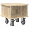 vidaXL TV Stand Sonoma Oak 37 x 35 x 35 cm Engineered Wood