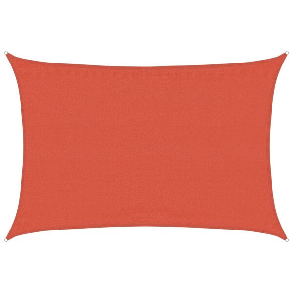 vidaXL Sunshade Sail 160 g/m&sup2; Rectangular Terracotta 3.5x5 m HDPE