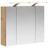 vidaXL Bathroom Mirror Cabinet Artisan Oak 60 x 14.5 x 50 cm