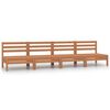 vidaXL Garden Middle Sofas 4 pcs Honey Brown Solid Wood Pine