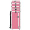 vidaXL Make-up Trolley Aluminium Pink