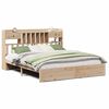 vidaXL Bookcase Bed without Mattress 180x200cm Solid Wood Pine
