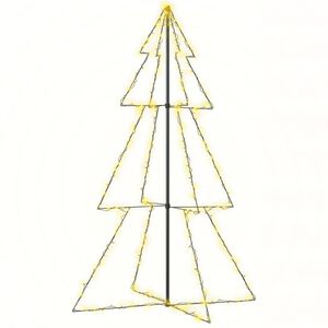 vidaXL Christmas Cone Tree 240 LEDs Indoor and Outdoor 118x180 cm