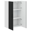 vidaXL Kitchen Cabinet Black 60 x 31 x 100 cm Engineered Wood