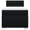 vidaXL Box Spring Bed with Mattress Black 90x200 cm Fabric