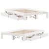 vidaXL Bed Frame without Mattress White 120x200 cm Solid Wood Pine