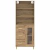 vidaXL Highboard Artisan Oak 69.5 x 34 x 180 cm Engineered Wood