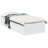 vidaXL Floor Bed Frame White 80 x 200 cm Engineered Wood