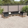 vidaXL 8 Piece Garden Sofa Set Solid Wood Pine