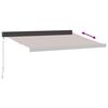 vidaXL Manual Retractable Awning Brown 350x250 cm