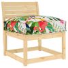 vidaXL Pallet Cushion for suitable for Seat Floral Multicolour