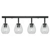 vidaXL Ceiling Spotlight Black 70 x 13 x 26 cm Glass and metal