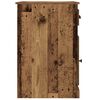 vidaXL Desk with Drawer Old Wood 50 x 115 x 75 cm Engineered Wood