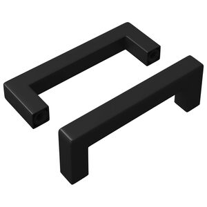 vidaXL Furniture Handle 2 pcs Black 110 x 12 x 36 mm Iron